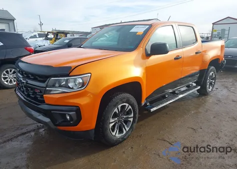 2022 Chevrolet Colorado 2Wd Short Box Z71 z USA, uszkodzony, nr VIN 1GCGSDEN9N1150288